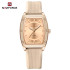 NAVIFORCE NF5049 Silicone Strap Luxury Casual Design Elegant Top Hand Luminous Quartz Watch For Women - RoseGold Beige
